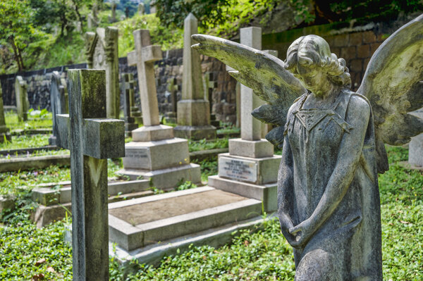 Cemetery in Hong Kong, China