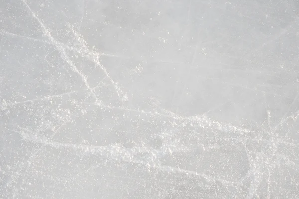 Textura de hielo en una pista de patinaje natural — Foto de Stock