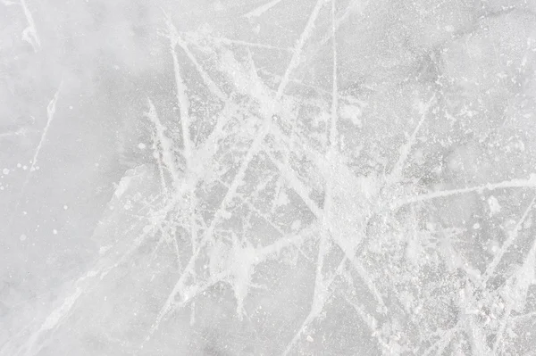 Textura de gelo em uma pista de patinação — Fotografia de Stock