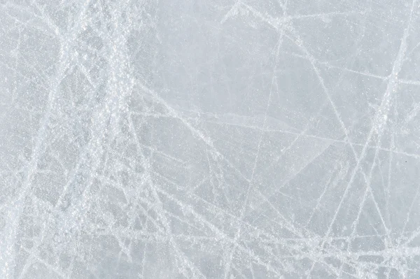 Textura de gelo em uma pista de patinação — Fotografia de Stock