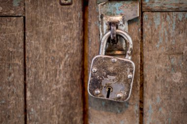 Ahşap kapı Retro asma kilit