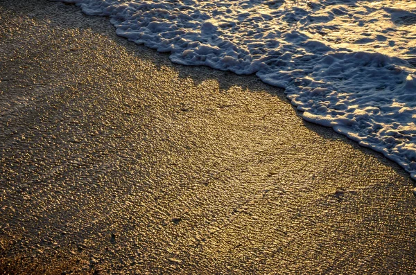 Sahilde Deniz Kıyısı Kum — Stok fotoğraf
