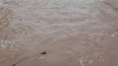 Kirli nehir suyuna yakın görüş, sel kavramı