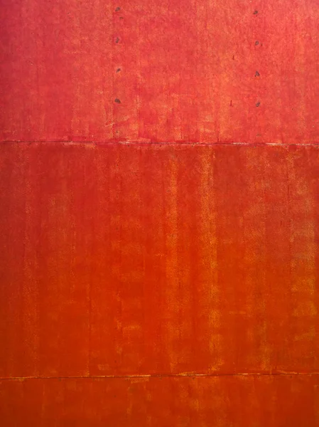 Vieille Surface Tôle Rouge Avec Motif Pinceau Peinture Fond Abstrait — Photo
