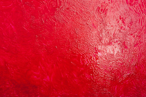 красный рисунок кисти абстрактный фон, абстрактный красный фон с прожектором, отражение поверхности красной краски