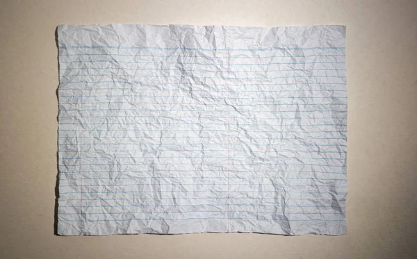 Wrinkled White Note Paper Blank Note Wrinkled Paper Full Frame — Stock Photo, Image