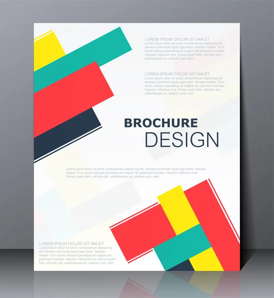 Brochure d'entreprise abstraite, conception en format A4, anse de mise en page — Image vectorielle