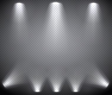 Sahne aydınlatma yukarıda ve aşağıda