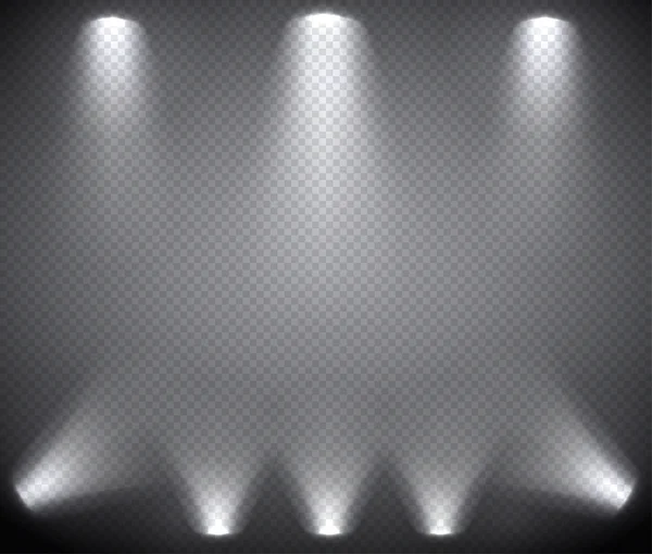 Éclairage de la scène d'en haut et d'en bas — Image vectorielle