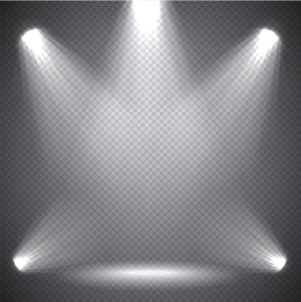 Scene illumination bright light, transparent effects