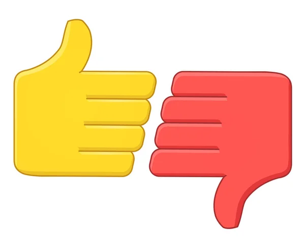 Dislike Sign White Background — Stockový vektor