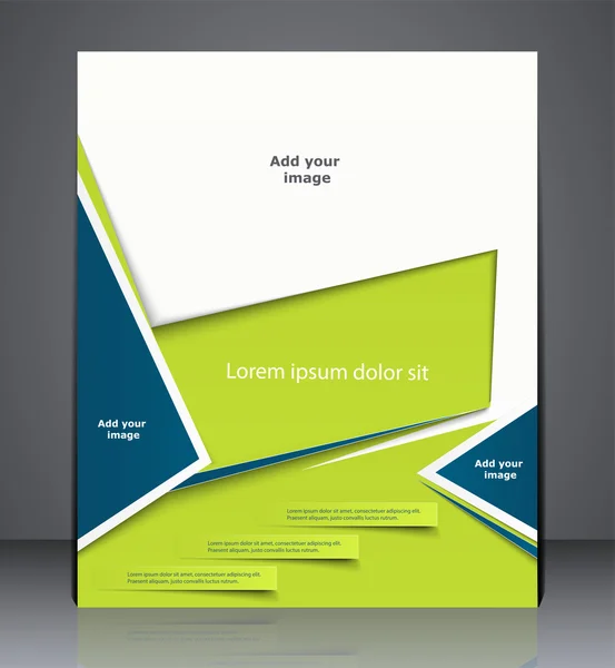 Vector layout brochure d'affaires, couverture de magazine, ou corporate de — Image vectorielle
