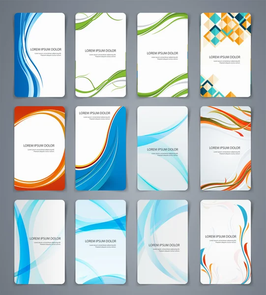 Visitkort, broschyrer eller banners. uppsättning av mallar för olika — Stock vektor