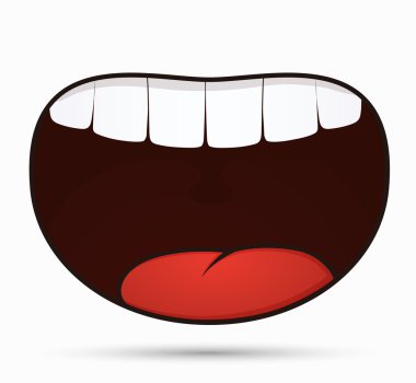 Beyaz arka plan üzerinde işareti gülümse.