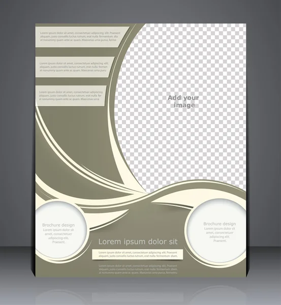 Brochure d'entreprise de mise en page, couverture de magazine ou design d'entreprise te — Image vectorielle
