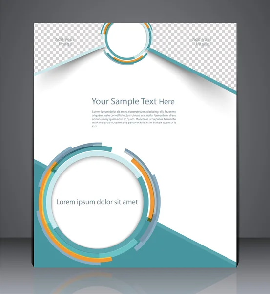 Opuscolo aziendale Layout, copertina della rivista o design aziendale te — Vettoriale Stock