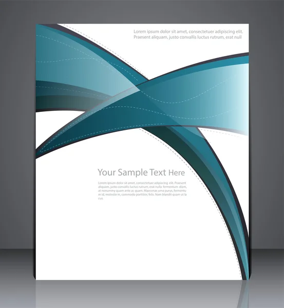 Ontwerpsjabloon brochure, folder, dekking van het tijdschrift of een website — Stockvector