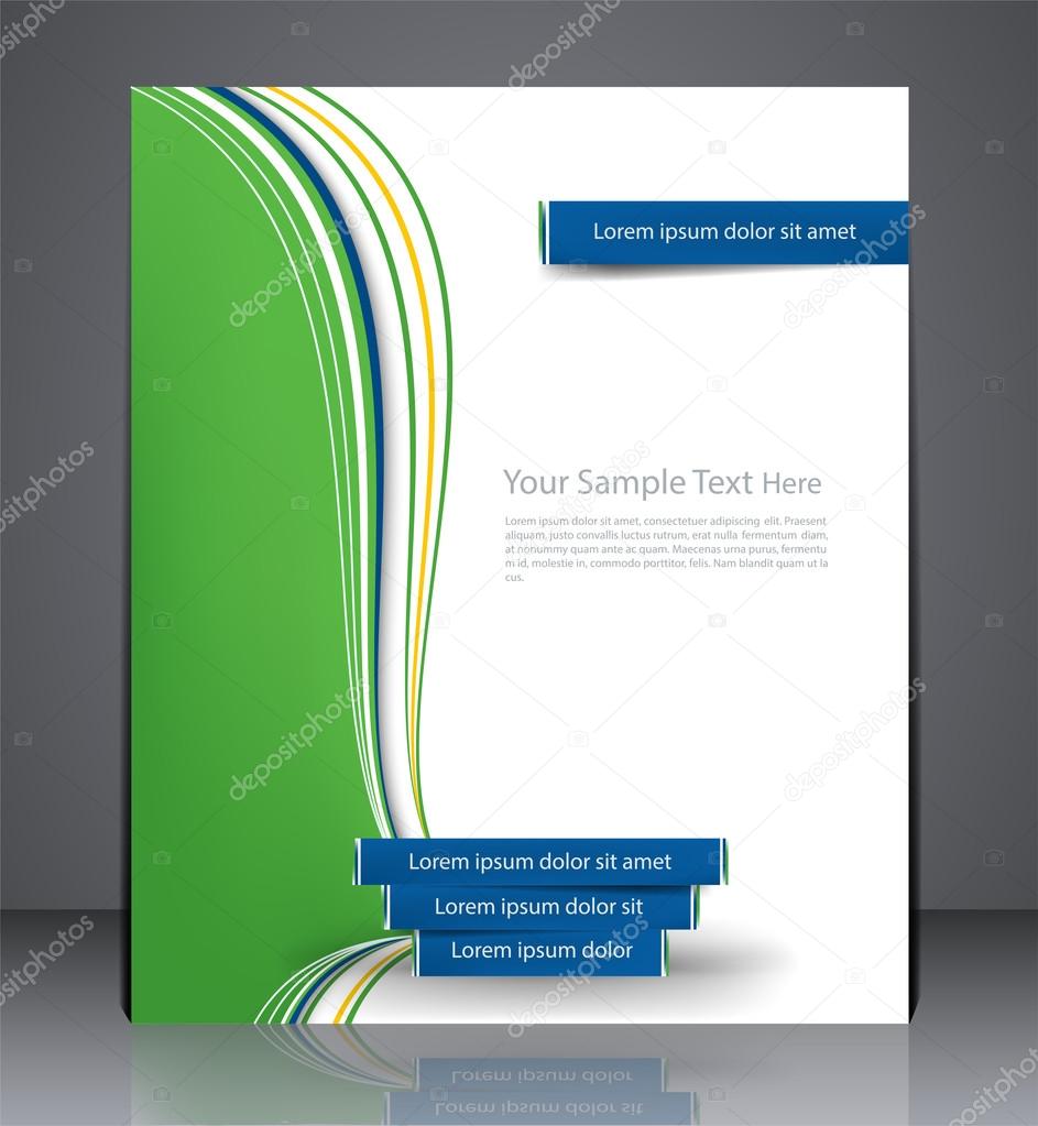 Vector layout business brochures, magazine cover, or corporate d