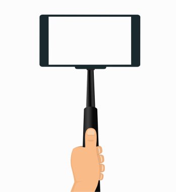 El bir cep telefonu, araç telefonları için Selfie alarak monopod