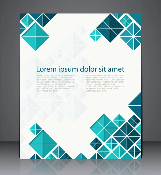 Broșură de aspect vectorial, șablon de design pliant, web sau revistă — Vector de stoc