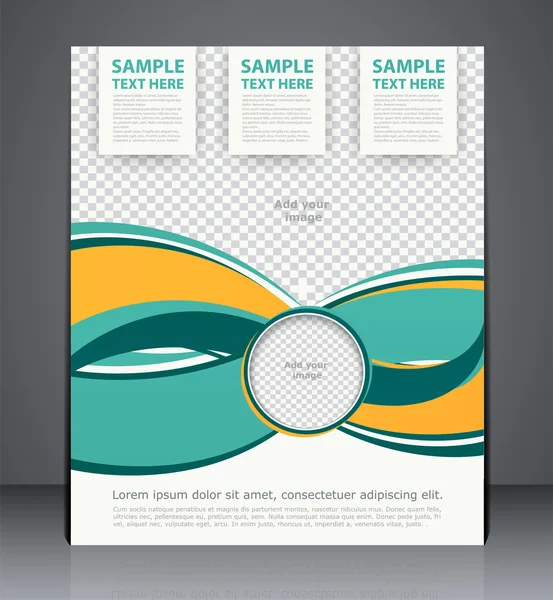 Vector business brochure flyer ontwerp lay-out sjabloon, dekking des — Stockvector
