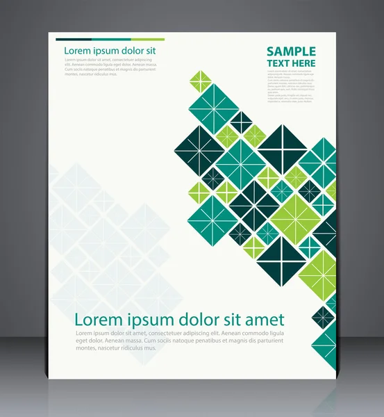 Vector lay-out brochure, flyer ontwerpsjabloon, web of tijdschrift — Stockvector