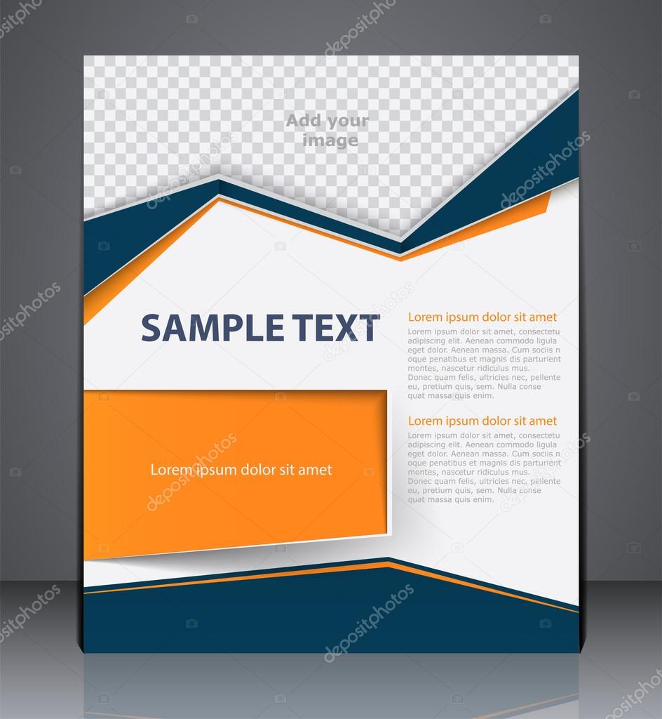 Vector business brochure flyer design layout template, cover des