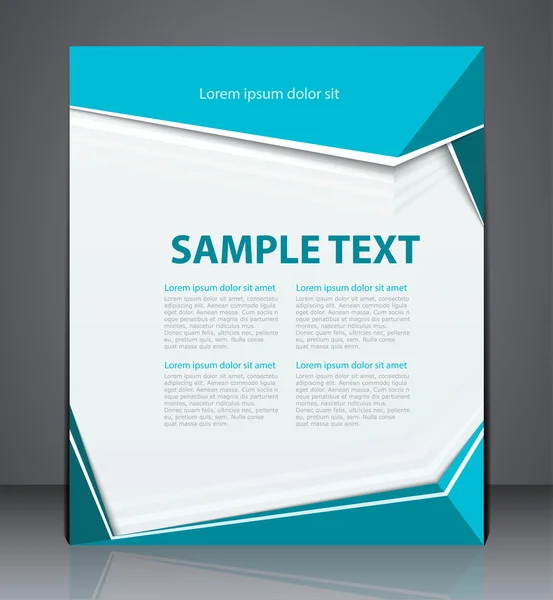 Vector business brochure flyer design layout template, cover des — Stock Vector