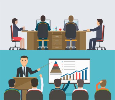 Eğitim Semineri, kavramı insanların bilgisayarlarında çalışan bir grup