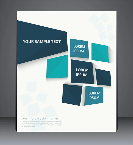 Vector business brochure flyer design,  layout cover design  in — Stock Vector