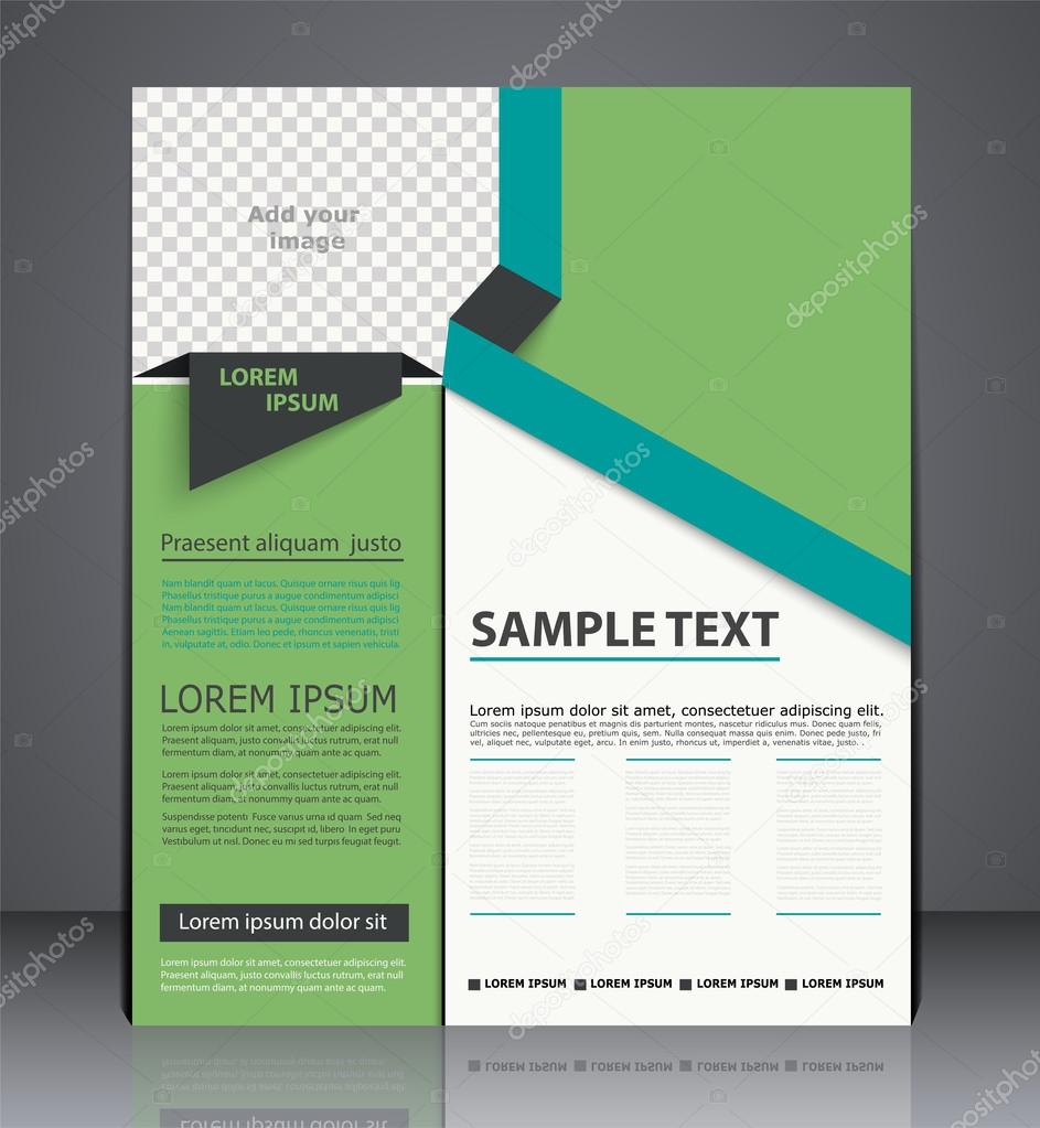 Vector business brochure flyer design, layout cover design in gr