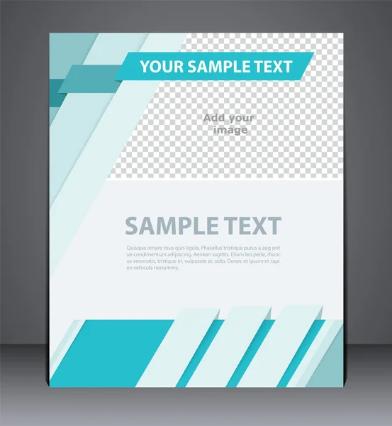 Business brochure flyer design in A4 size, layout cover design i — Stock Vector