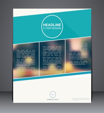 A4 boyutunda iş broşür el ilanı tasarımı, düzeni kapak tasarımı