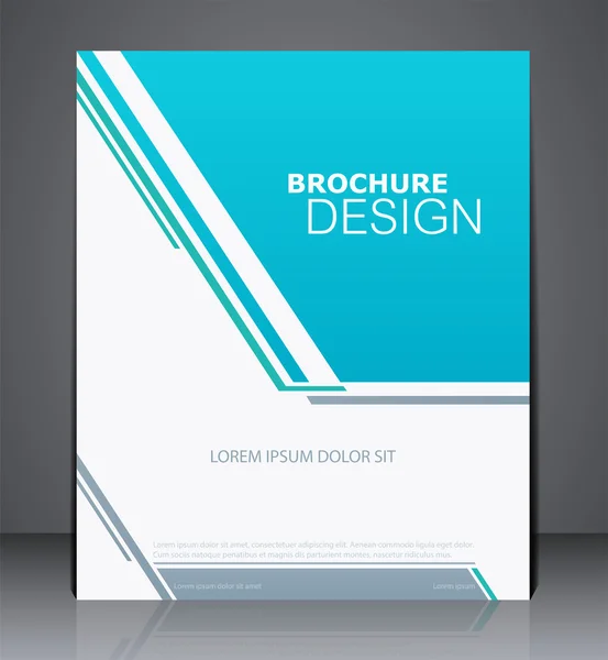 Brochure d'entreprise abstraite conception de dépliant en format A4 — Image vectorielle