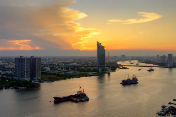 Chao Phraya Sunset — Stockfoto