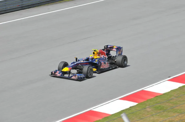 Sepang Malasia Abril Piloto Red Bull Racing Mark Webber Australia — Foto de Stock