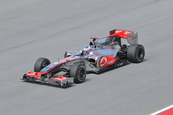 Sepang Malaysia April Vodafone Mclaren Mercedes Driver Jenson Button Great — 스톡 사진