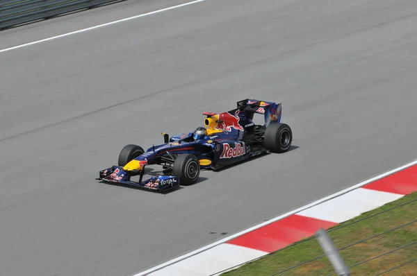 Sepang Malaysia April Red Bull Racing Rijder Sebastian Vettel Uit — Stockfoto