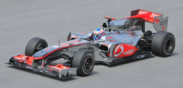 Sepang Malaysia April Vodafone Mclaren Mercedes Chaufför Jenson Button Storbritannien — Stockfoto