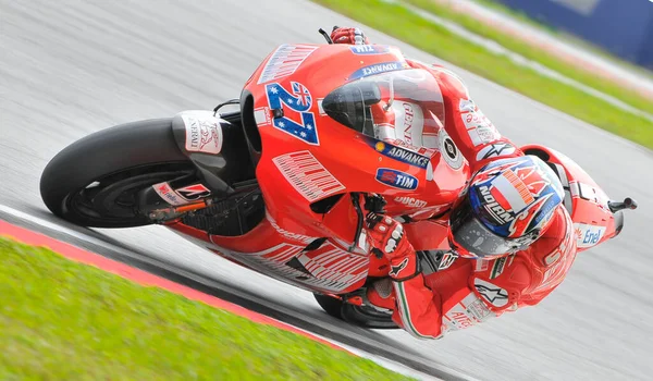 Sepang Malasia Octubre Australiano Casey Stoner Del Ducati Marlboro Team —  Fotos de Stock