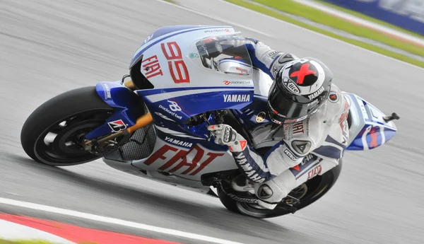 Sepang Malaysia Okt Spanska Jorge Lorenzo Fiat Yamaha Team Förhandlar — Stockfoto