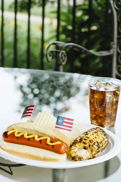 Patriotic Hot Dogs — Stock Photo, Image