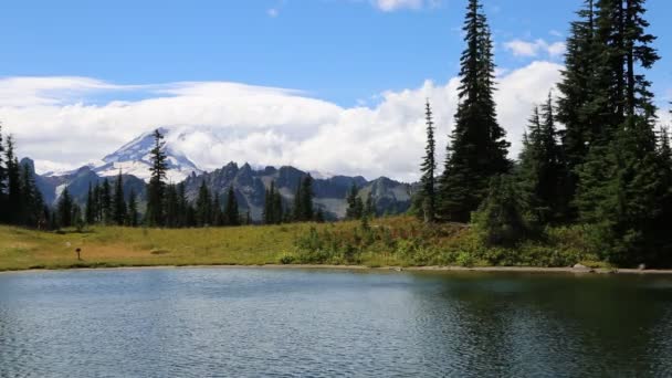 Upper Tipsoo Lake — Stock Video