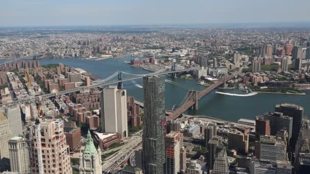 New York City from One World Observatory — Stockvideo