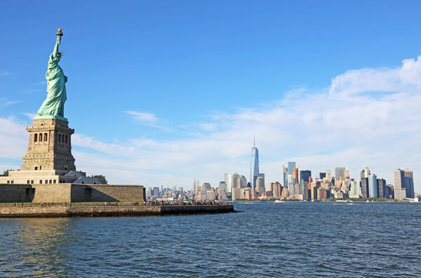 Statue of Liberty and Manhattan