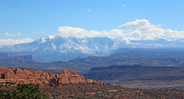 View at La Sal Mountains — Stock Photo, Image