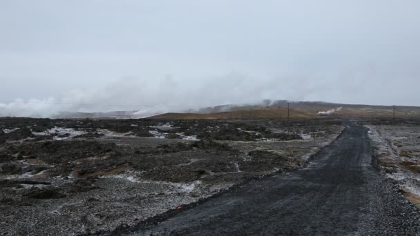 Zona geotérmica - Islandia — Vídeo de stock