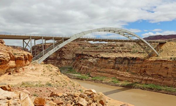 Hite Crossing Bridge over Colorado River — Stock Photo, Image