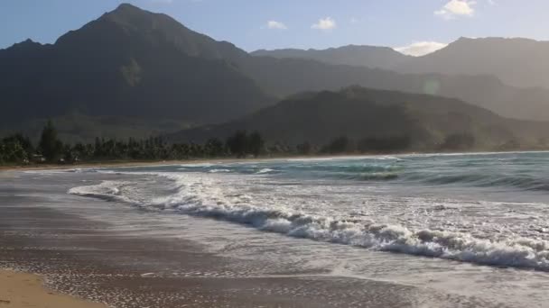 Hory na Hanalei Bay — Stock video