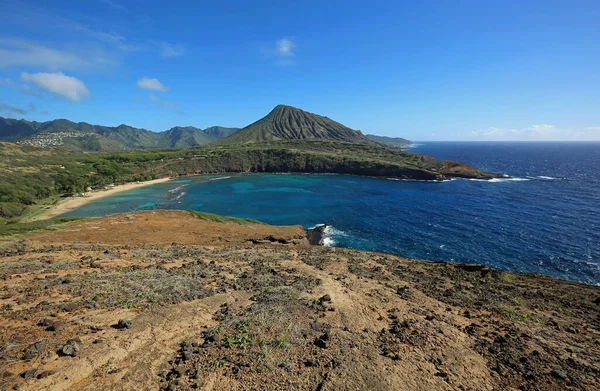 Volkanik Oahu Kıyısı Oahu Hawaii — Stok fotoğraf